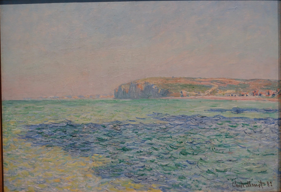 De schaduwen op zee, de kliffen van Pourville - Claude Monet
