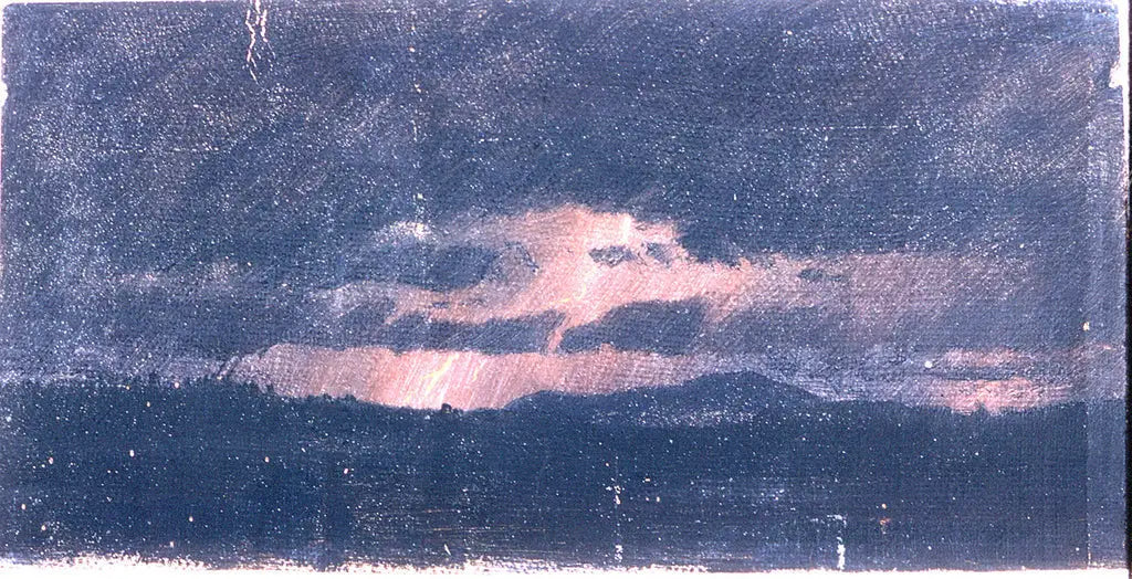 Orage sur la vallée de l'Hudson - Frederic Edwin Church image 1 copie peinte à la main à l’huile