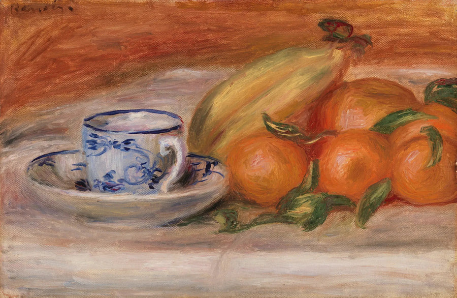Sinaasappels, bananen en een kop thee (Sinaasappels, bananen en een kop thee) - Pierre-Auguste Renoir
