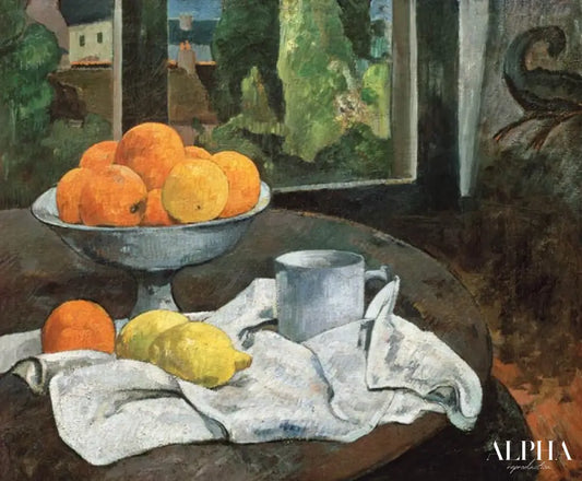 Oranges et citrons avec vue - Paul Gauguin - Reproductions de tableaux et peintures haut de gamme