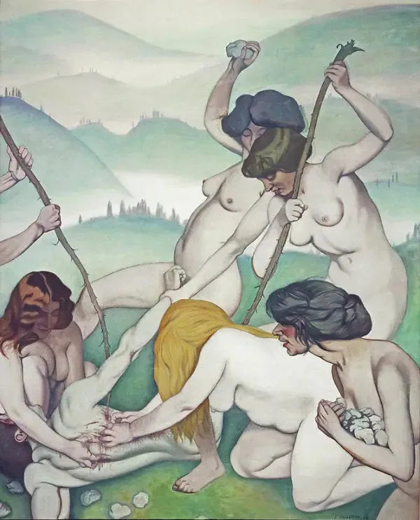 Orpheus in stukken gesneden door de Ménades - Félix Vallotton

Source:
Orphée dépecé par les Ménades - Félix Vallotton