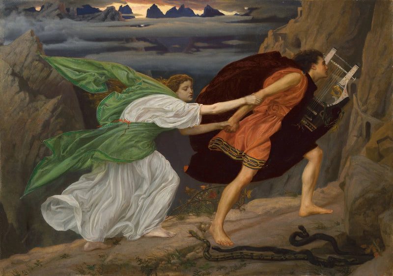 Orpheus en Eurydice - Edward Poynter

Source:
Orphée et Eurydice - Edward Poynter