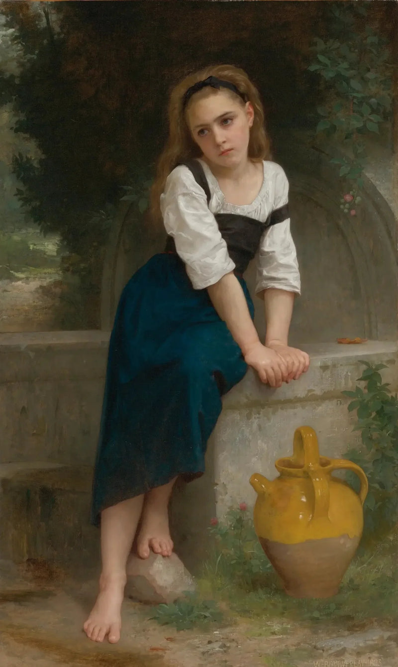 Weesmeisje bij de fontein - Bouguereau