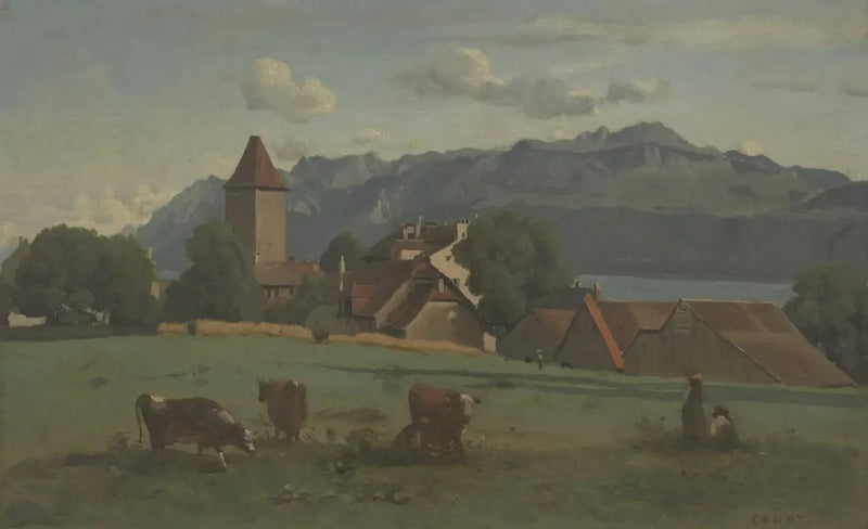 Ouchy, nabij Lausanne - Jean-Baptiste Camille Corot