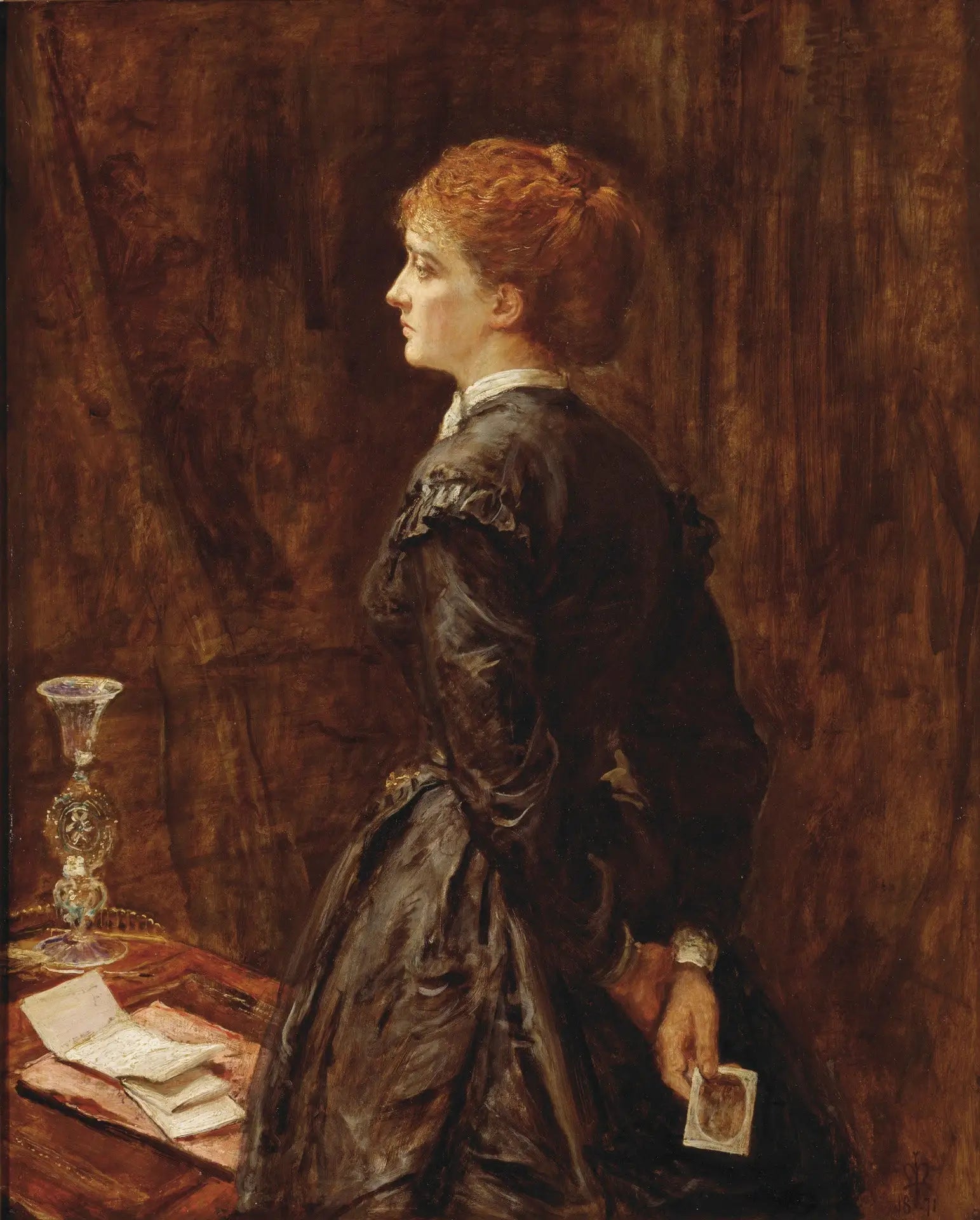Oui ou non ? - John Everett Millais image 1 copie peinte à la main à l’huile