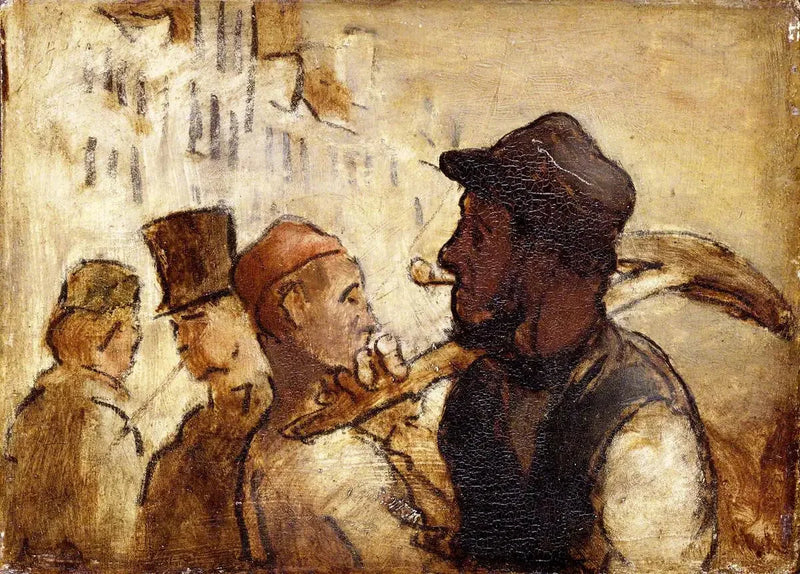 Arbeiders op straat - Honoré Daumier