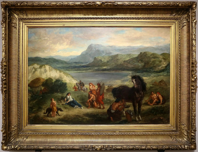 Ovidius bij de Scythen - Eugène Delacroix