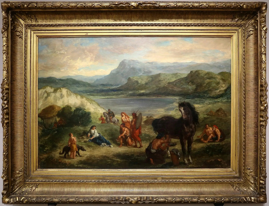 Ovidius bij de Scythen - Eugène Delacroix