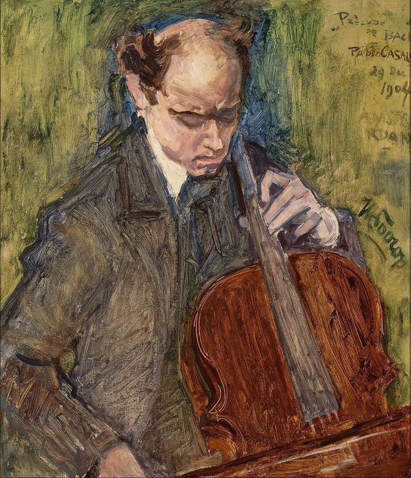 Pablo Casals die cello speelt - Jan Toorop