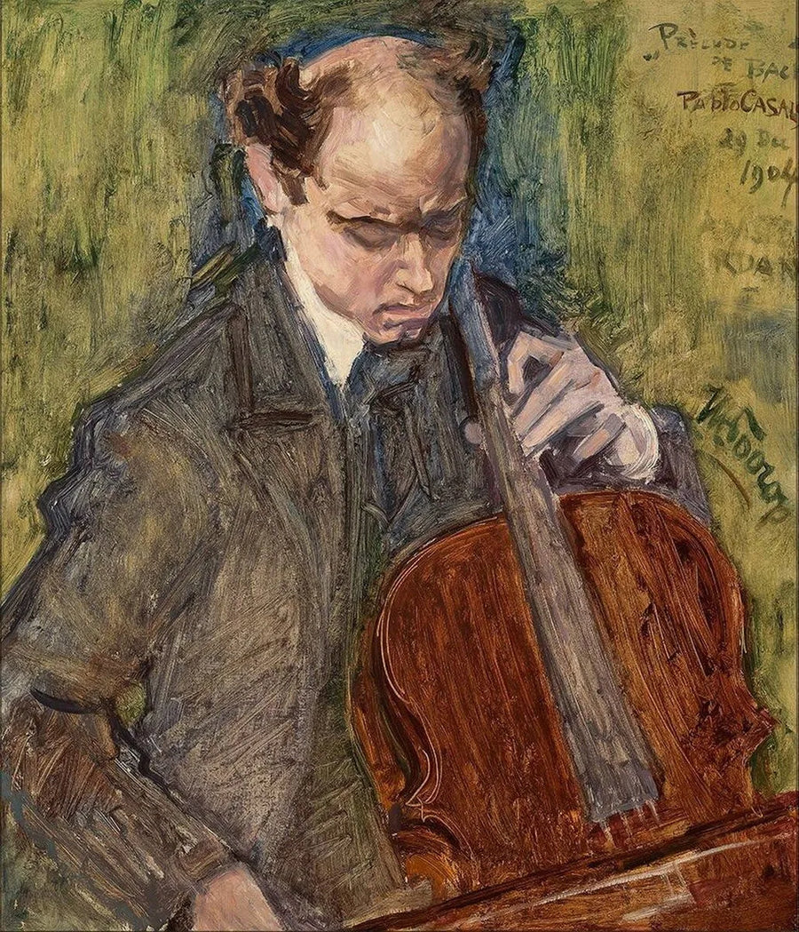 Pablo Casals die cello speelt - Jan Toorop
