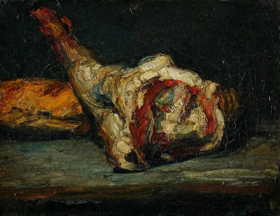 Brood en lamsbout - Paul Cézanne