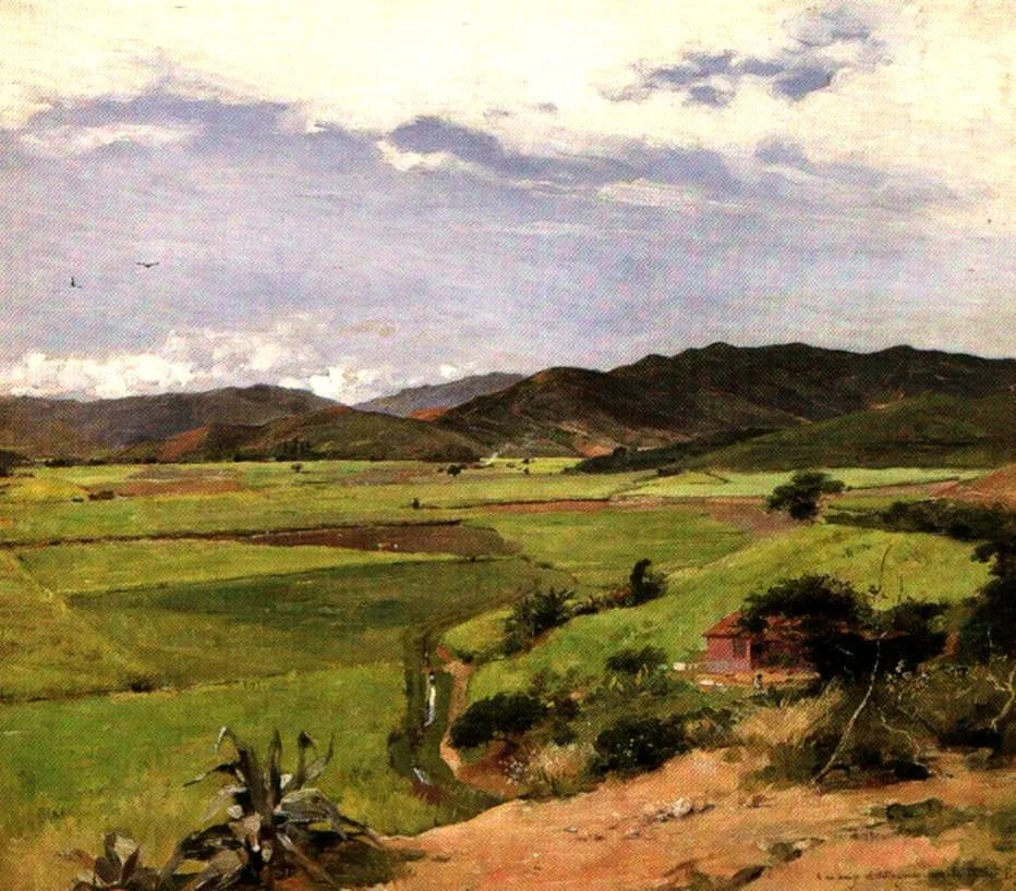 Paisaje del Paraiso. - Arturo Michelena image 1 reproduction artisanale de tableau