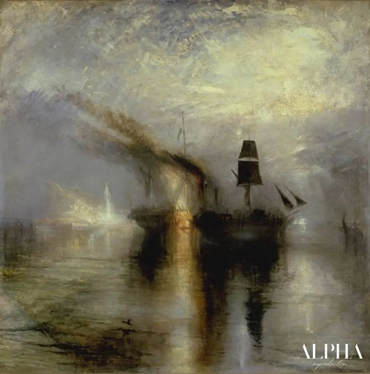 Paix funérailles en mer - William Turner - Reproductions de tableaux et peintures haut de gamme