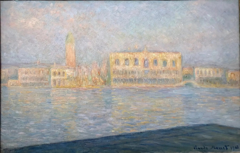 Het hertogelijk paleis gezien vanaf Saint-Georges Major W1756 - Claude Monet