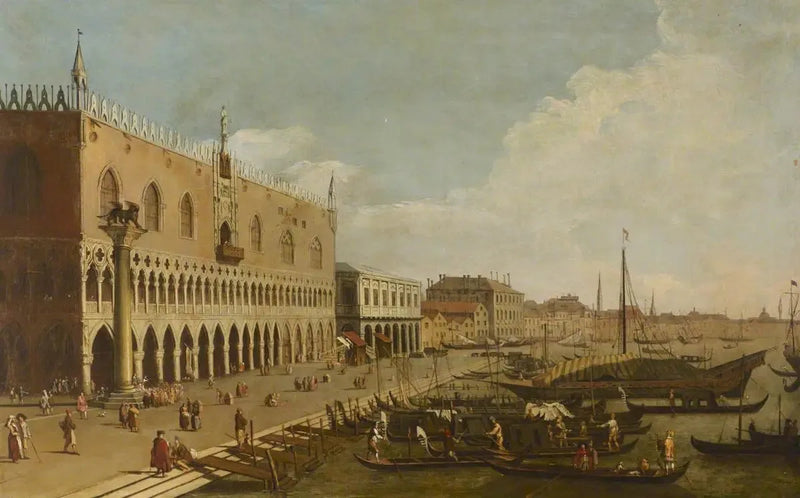 Paleis Ducale en Riva degli Schiavoni, Venetië - Canaletto