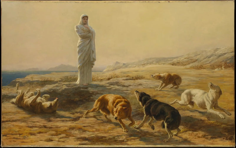 Pallas Athéna en de honden van de herder - Briton Rivière

Source:
Pallas Athéna et les chiens du berger - Briton Rivière