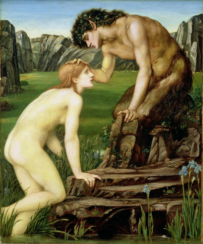 Pan en Psyche - Edward Burne-Jones
