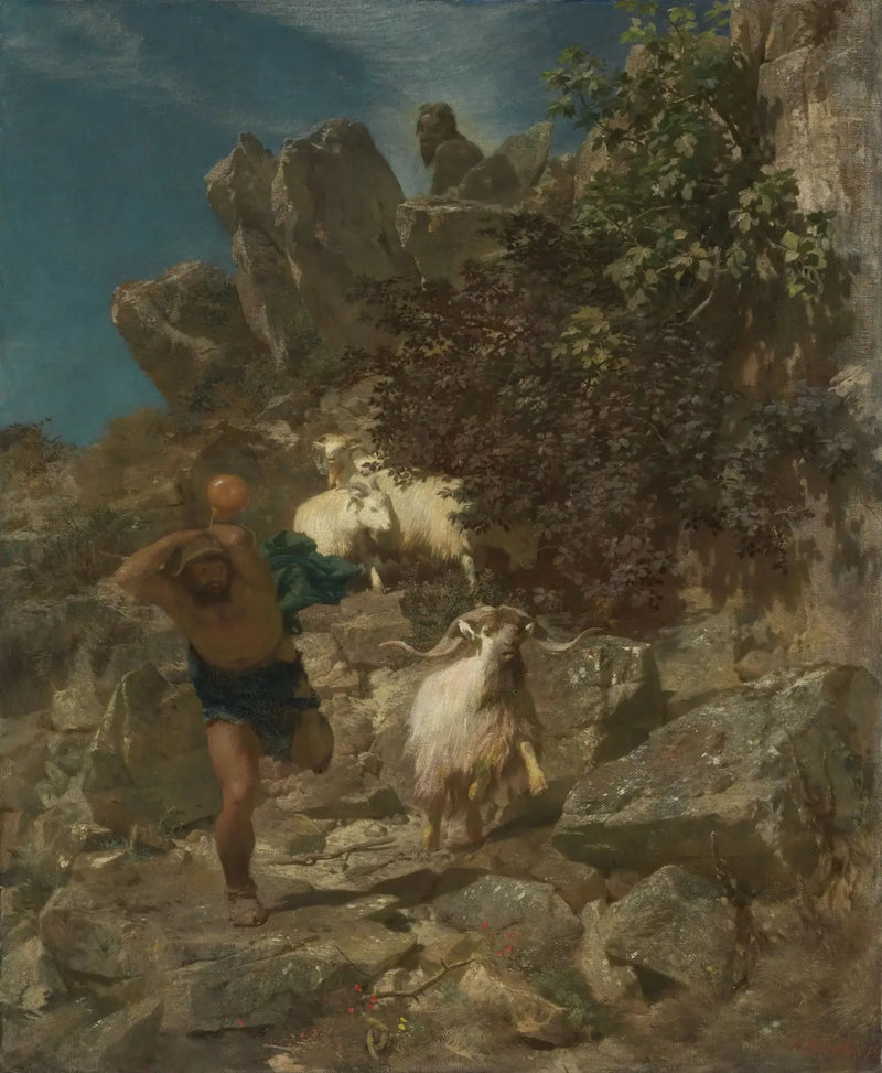 Pan angstaanjagend voor een herder - Arnold Böcklin

Source:
Pan terrifie un berger - Arnold Böcklin