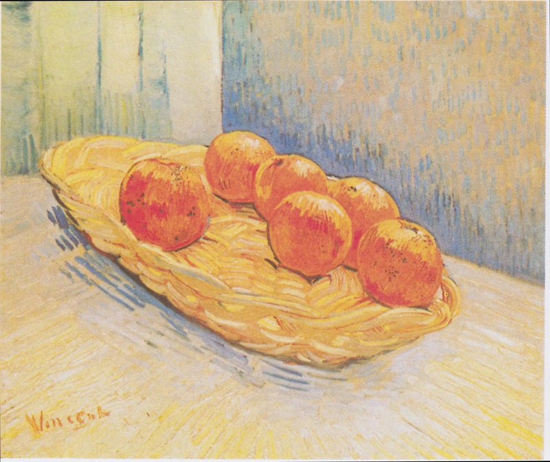 Stilleven met mand sinaasappels - Vincent van Gogh