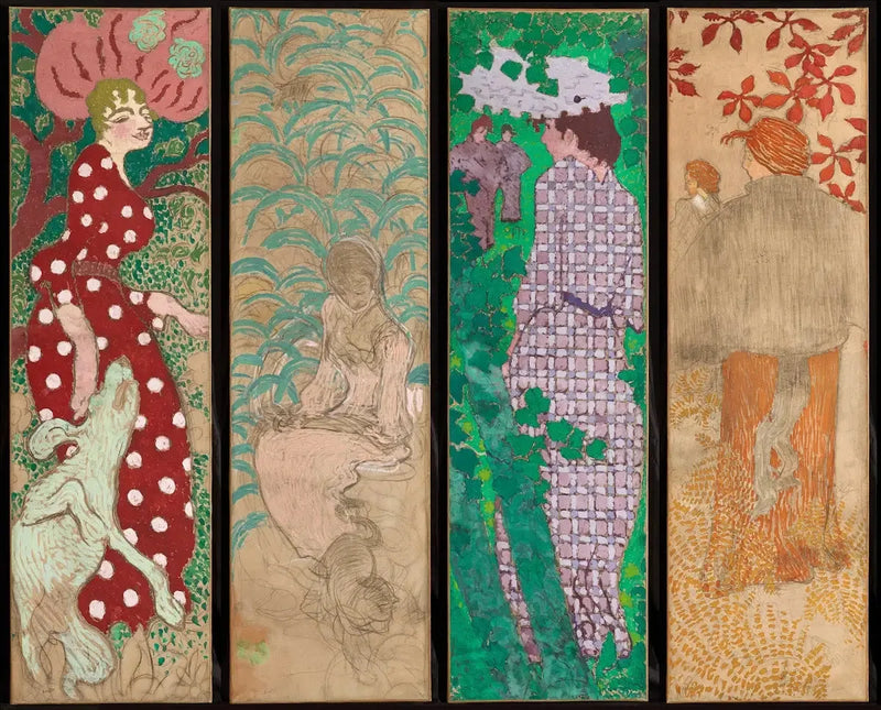 Decoratieve panelen - Vrouwen in de tuin - Pierre Bonnard