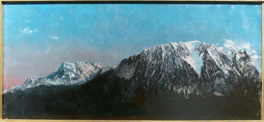 Panorama van de Alpen - Gustave Courbet