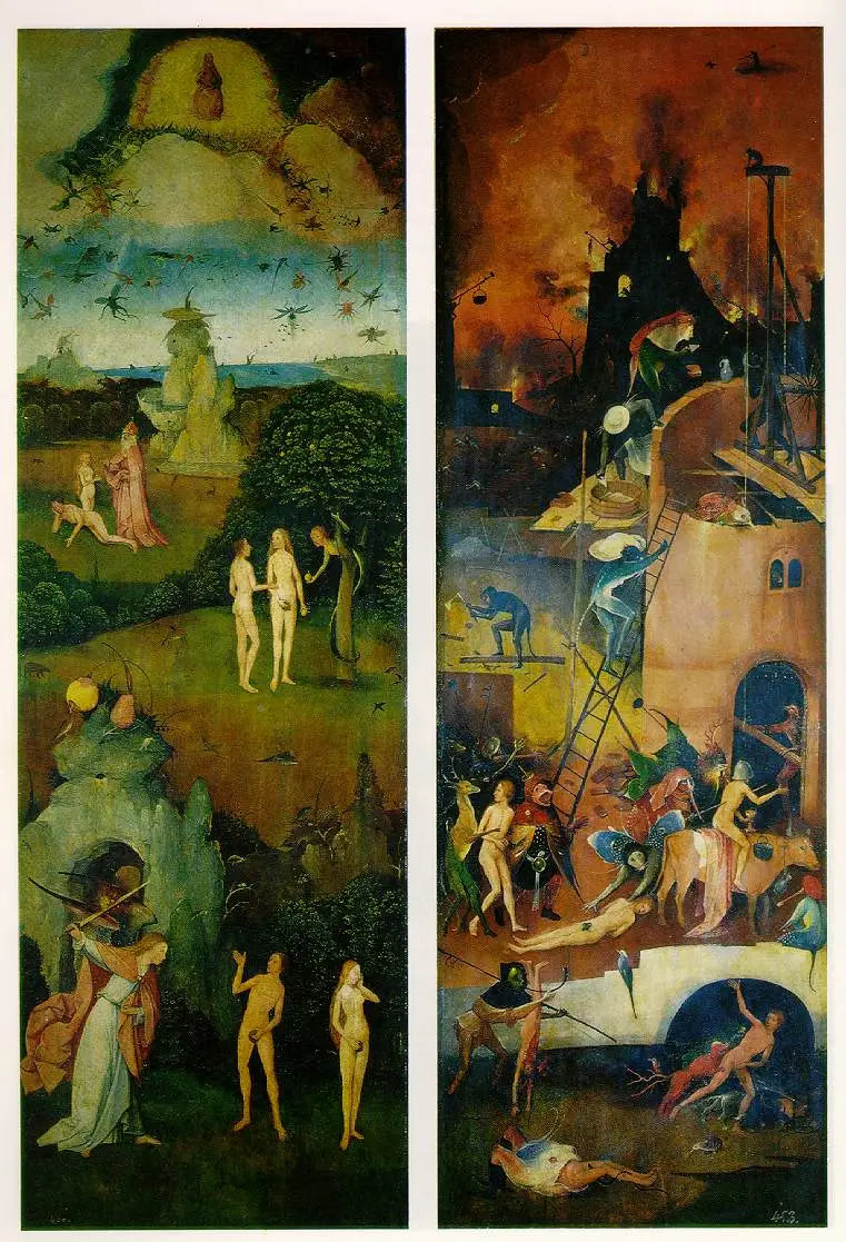 Paradijs en Hel - Hieronymus Bosch
