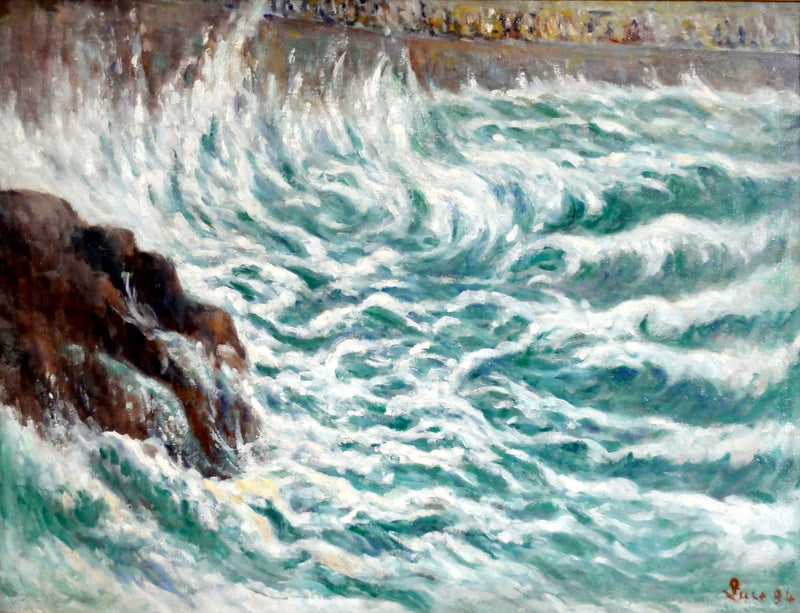 Gepareerd bij stormachtig weer - Maximilien Luce