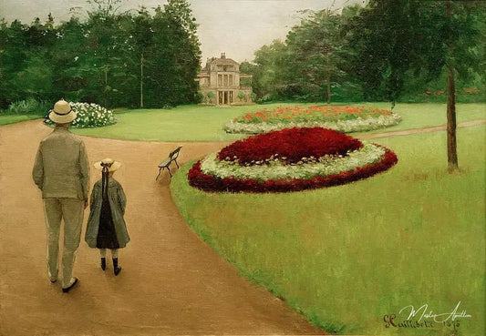 Parc et Maison de campagne, Yerres - Caillebotte - Reproductions de tableaux et peintures haut de gamme