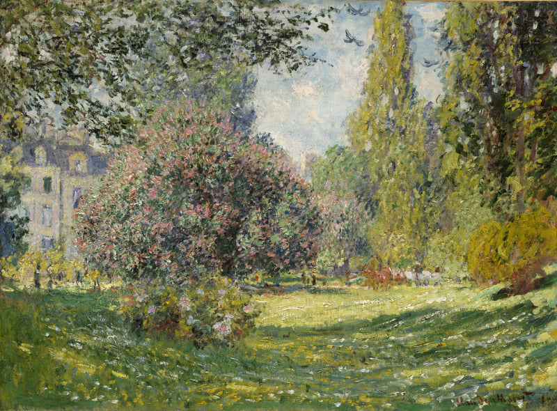 Landschap: Monceau Park W398 - Claude Monet