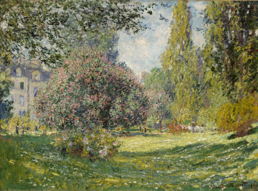 Landschap: Monceau Park W398 - Claude Monet