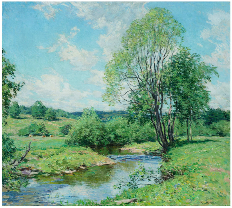 Groene luiheid - Willard Metcalf
