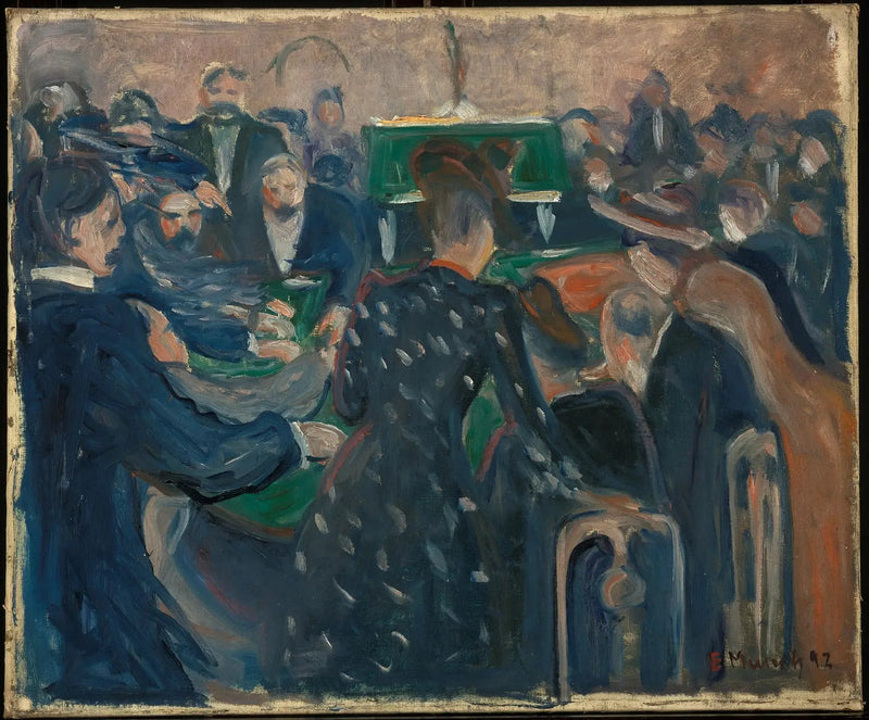 Gokkers in Monte-Carlo - Edvard Munch