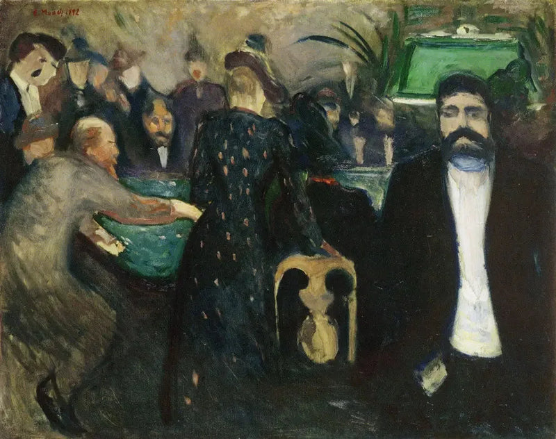 Gokkers in Monte-Carlo - Edvard Munch