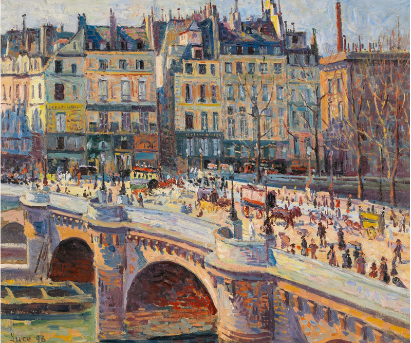 Parijs, de Pont-Neuf en de Quai Conti - Maximilien Luce