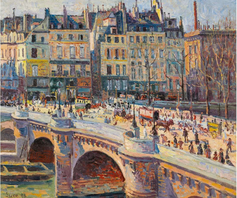 Parijs, de Pont-Neuf en de Quai Conti - Maximilien Luce