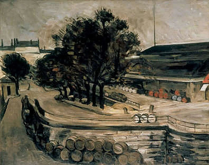 Parijs, kade van Jussieu (de wijnhal) - Paul Cézanne