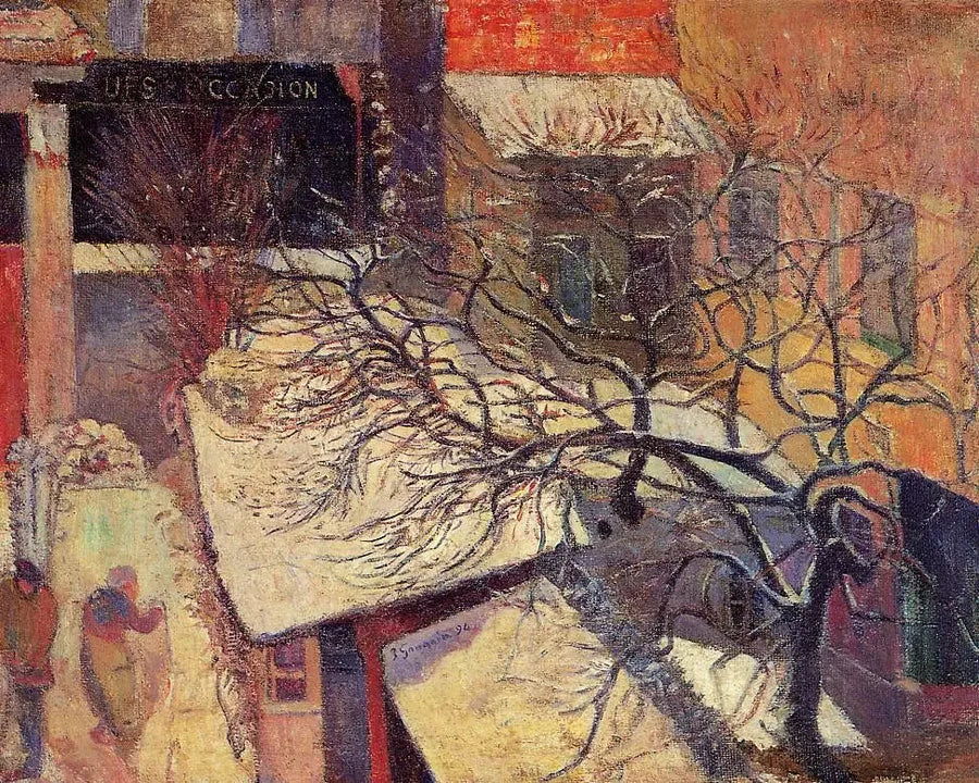 Parijs onder de sneeuw - Paul Gauguin