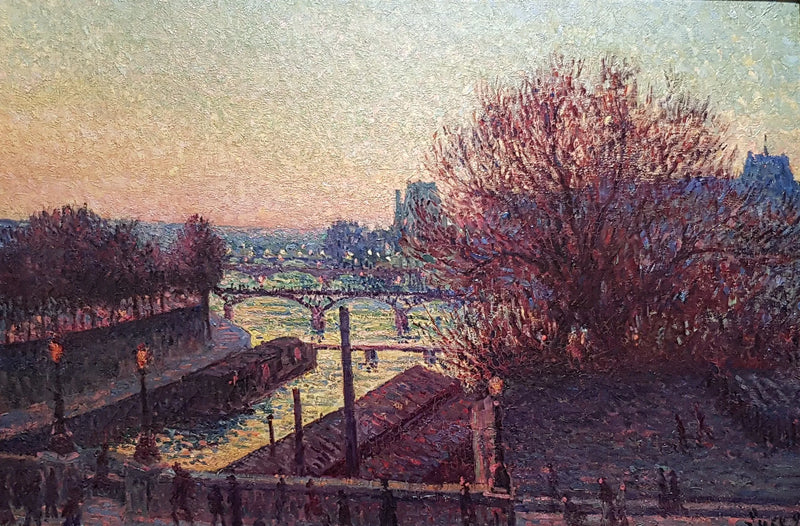 Parijs, uitzicht op de Seine, 's nachts - Maximilien Luce