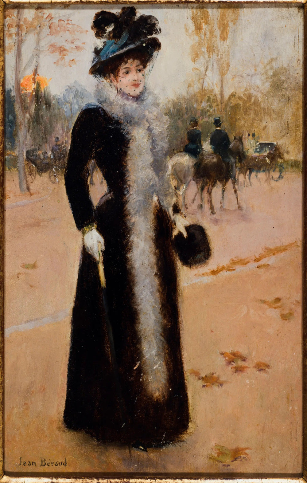 Parisienne au Bois - Jean Béraud image 1 reproduction réalisée par Alpha Reproduction