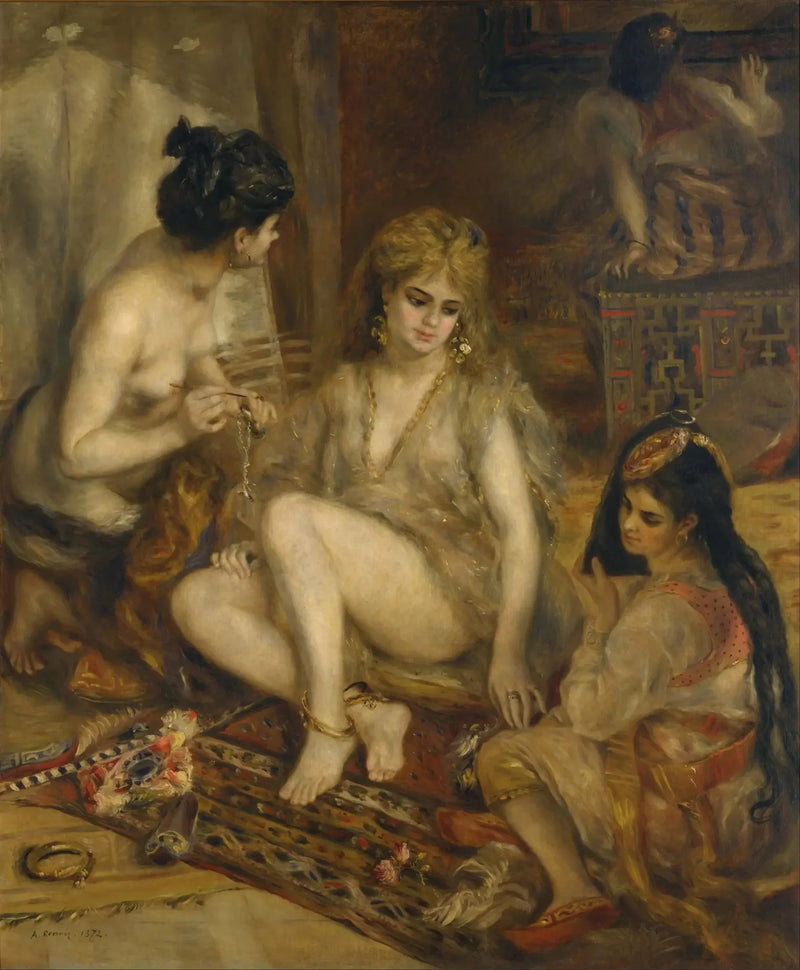 Parijse vrouwen gekleed als Algerijnen - Pierre-Auguste Renoir