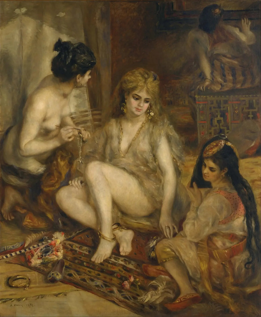 Parijse vrouwen gekleed als Algerijnen - Pierre-Auguste Renoir