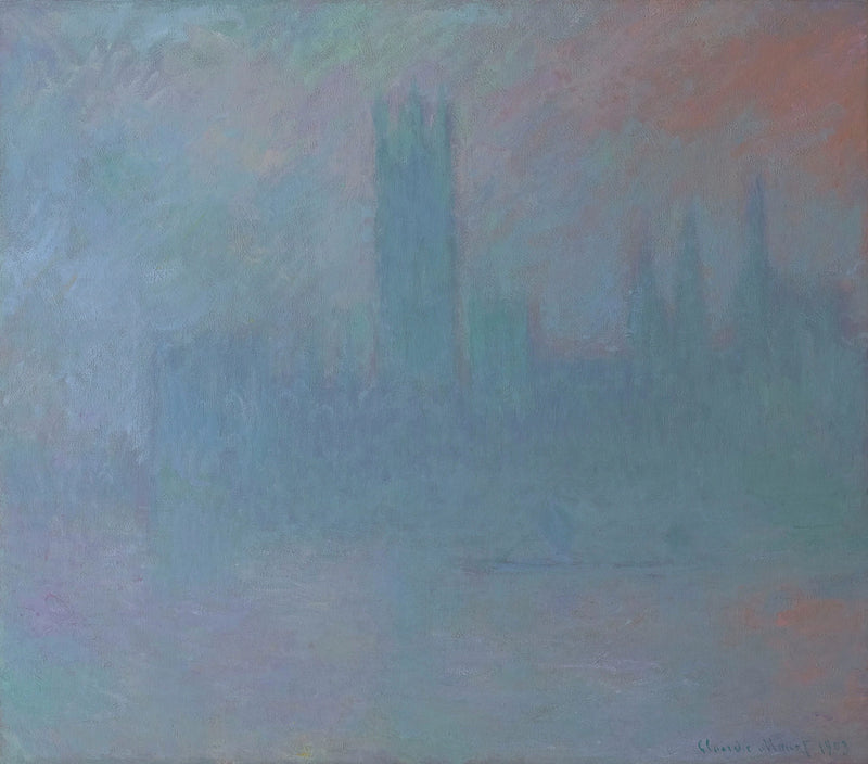Parlement, symfonie in blauw W1601 - Claude Monet
