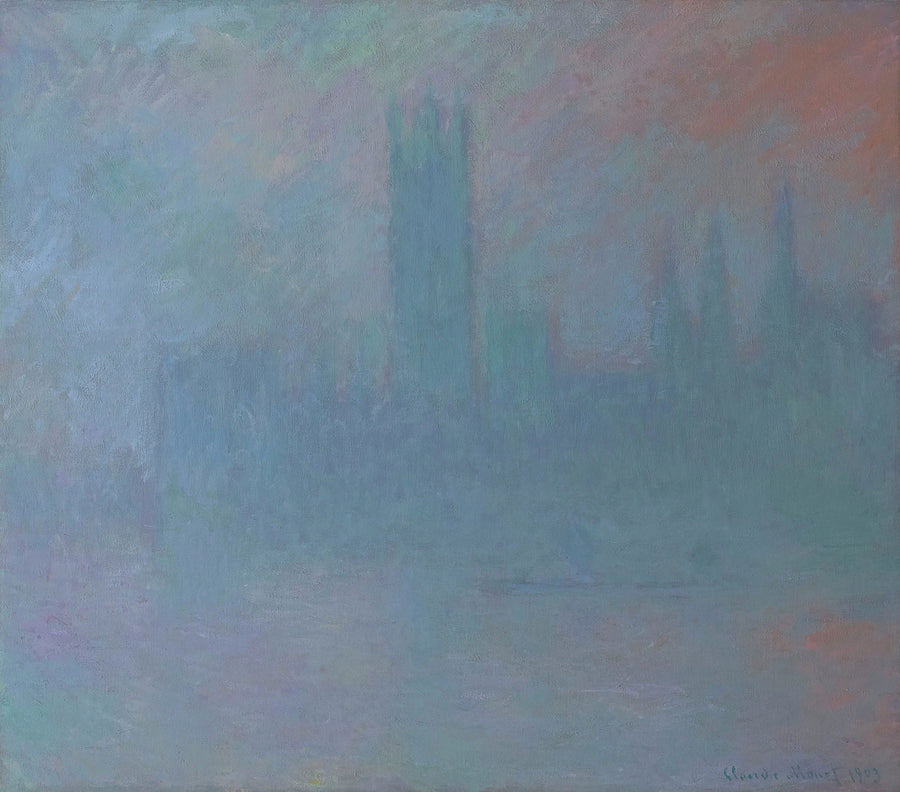 Het Parlement, symfonie in blauw - Claude Monet