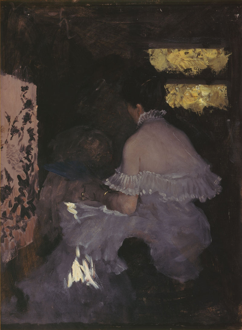 Onder de schermen - Giuseppe De Nittis