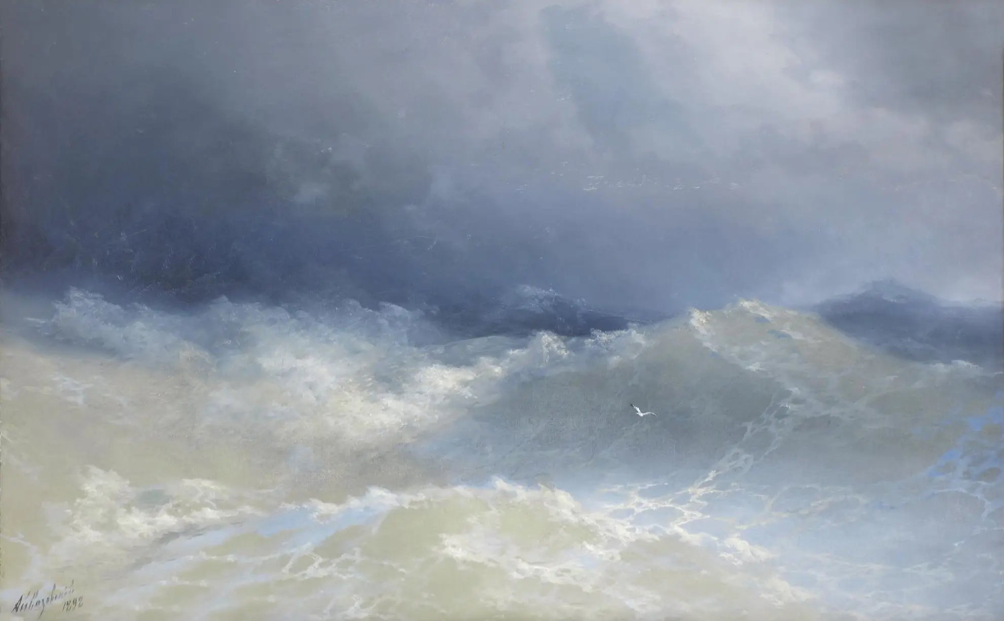 Parmi les vagues - Ivan Aïvazovski - Alpha Reproduction