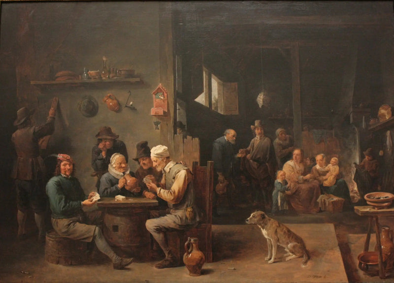 Kaartspel in een hotel - David Teniers de Jonge

Source:
Partie de cartes dans une hôtellerie - David Teniers le Jeune