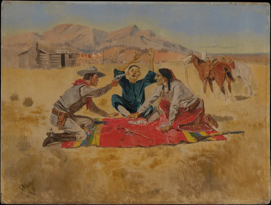 Geen enkele kans voor een Chinees - Charles Marion Russell

Source:
Pas une chance pour un Chinois - Charles Marion Russell
