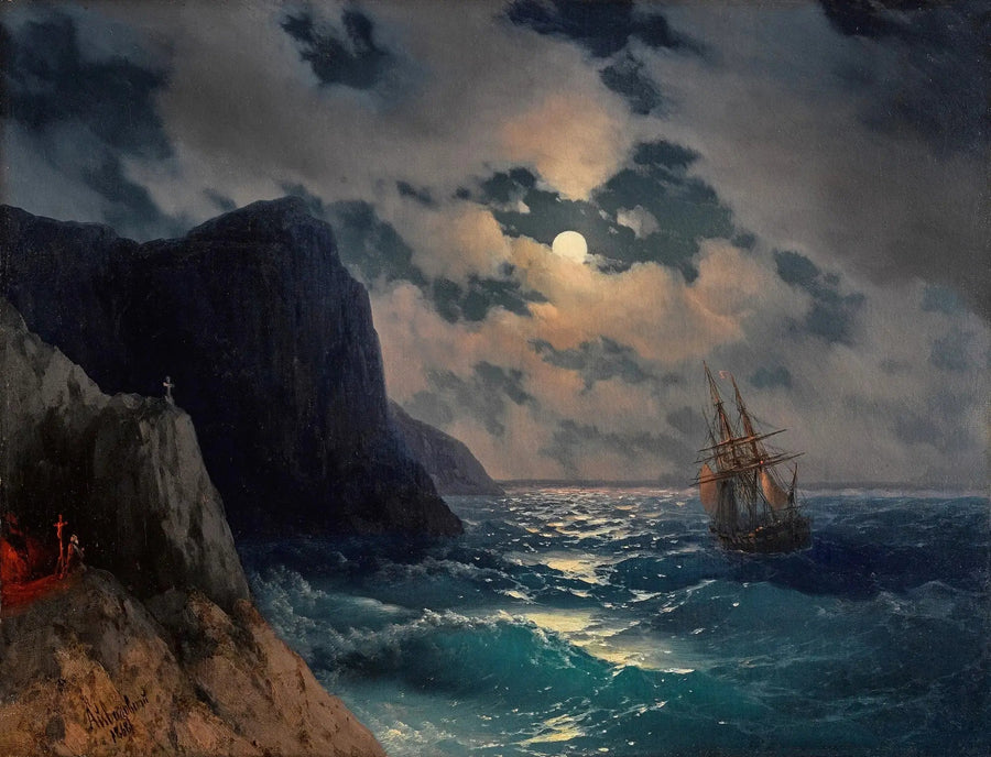 Passage van een schip door een volle maannacht - Ivan Aïvazovski

Source:
Passage d'un navire par une nuit de pleine lune - Ivan Aïvazovski