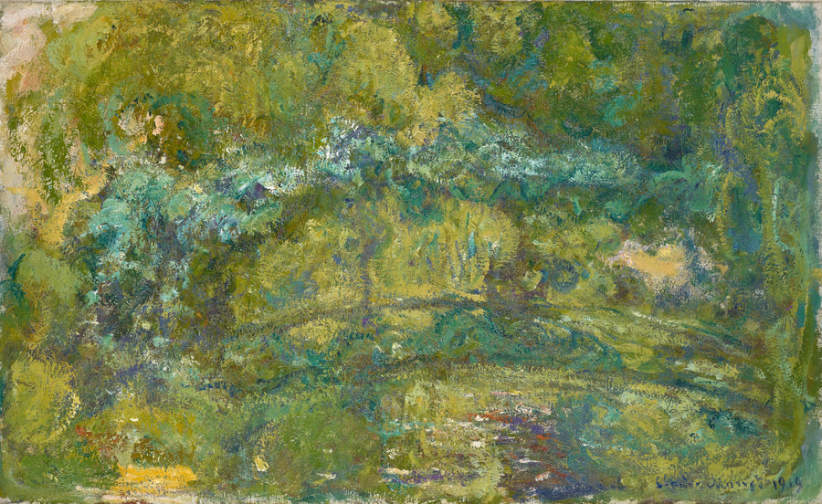 De brug over de vijver met waterlelies - Claude Monet