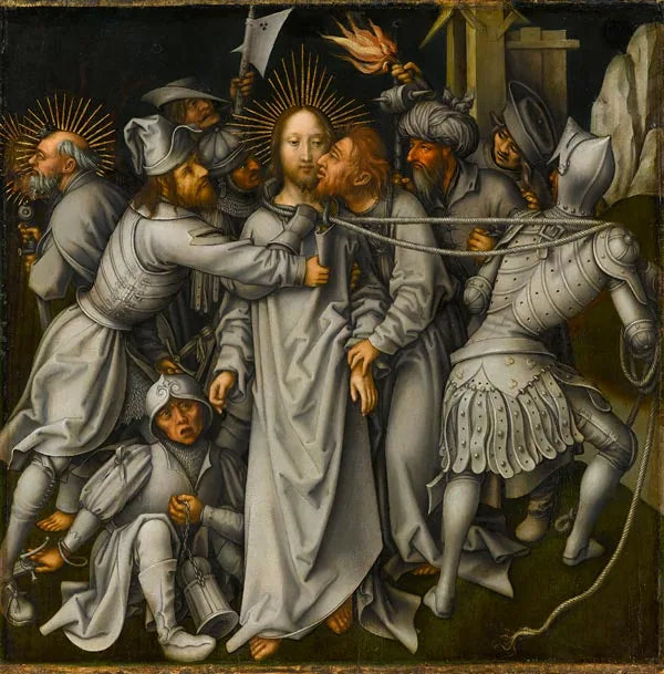 Grijze Passie: De arrestatie van Jezus - Hans Holbein de Oudere
